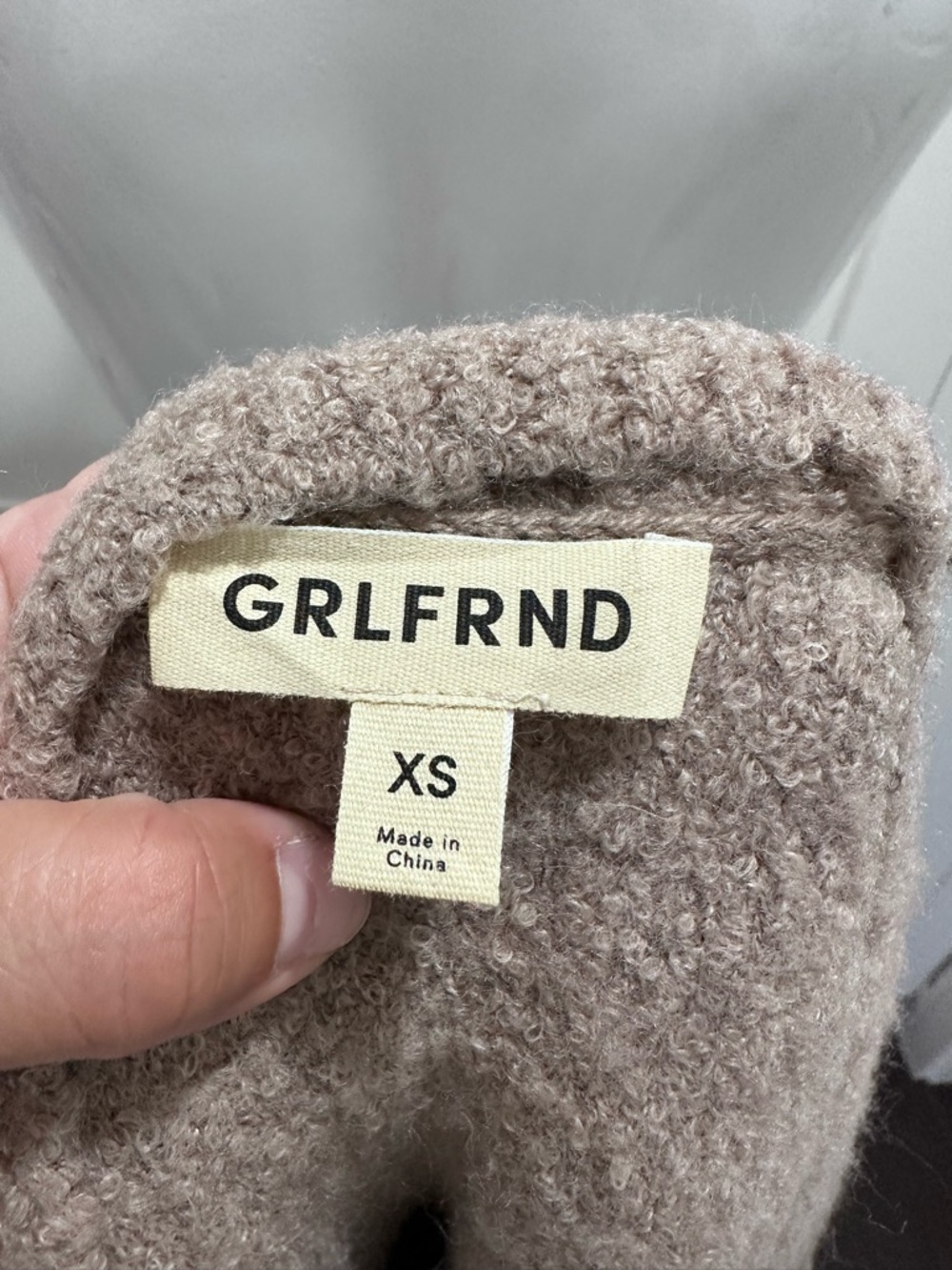 GRLFRND Leeana Cardigan - Taupe Blush - Picture 8 of 9
